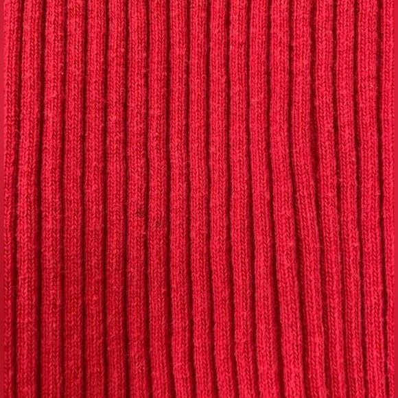 Red Ribbed Turtleneck - Picture 9 of 13